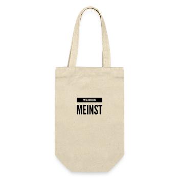 ist mir egal - Geschenkbeutel für Flaschen - Natur - Vorne