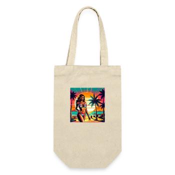 beach-adventure - Geschenkbeutel für Flaschen - Natur - Vorne