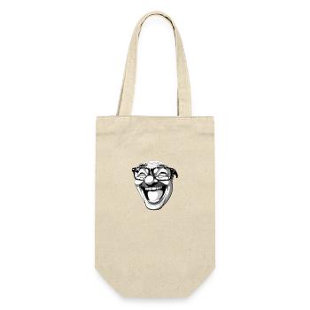 Drôle de visage ! - Sac à bouteille - nature - Devant