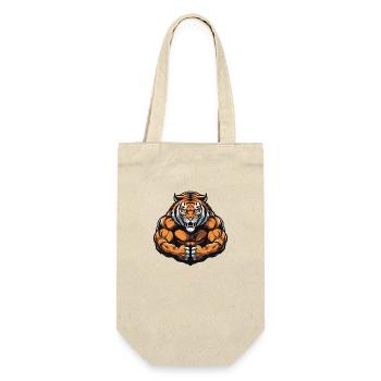 Tiger Muskeln Beast Martial Arts MMA - Geschenkbeutel für Flaschen - Natur - Vorne