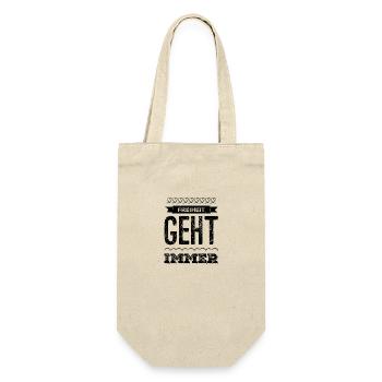 Freiheit ist toll - Geschenkbeutel für Flaschen - Natur - Vorne
