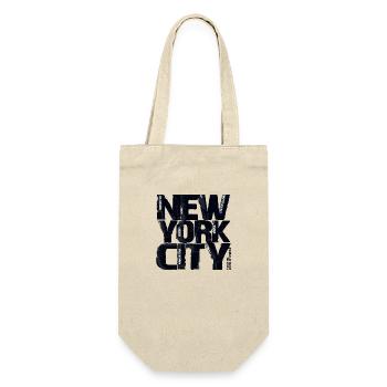 New York City In Black Shades Street Style - Gift Bag for Bottles - nature - Front