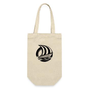 Sleek sailing ship with square sail - Gift Bag for Bottles - nature - Front