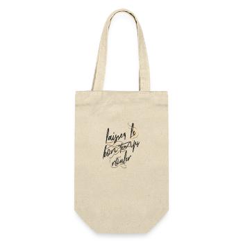 Let the good times roll, Frensh script, paintball - Gift Bag for Bottles - nature - Front