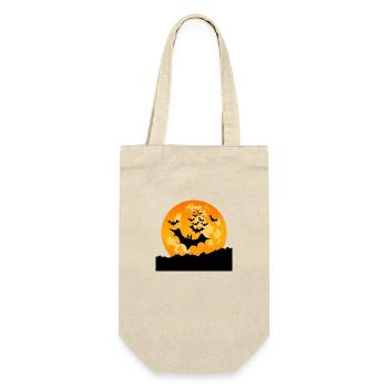 Halloween flying bats - Gift Bag for Bottles - nature - Front
