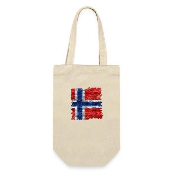 Norwegen Norwegen Flagge Skandinavien Norden Tor Viking - Geschenkbeutel für Flaschen - Natur - Vorne