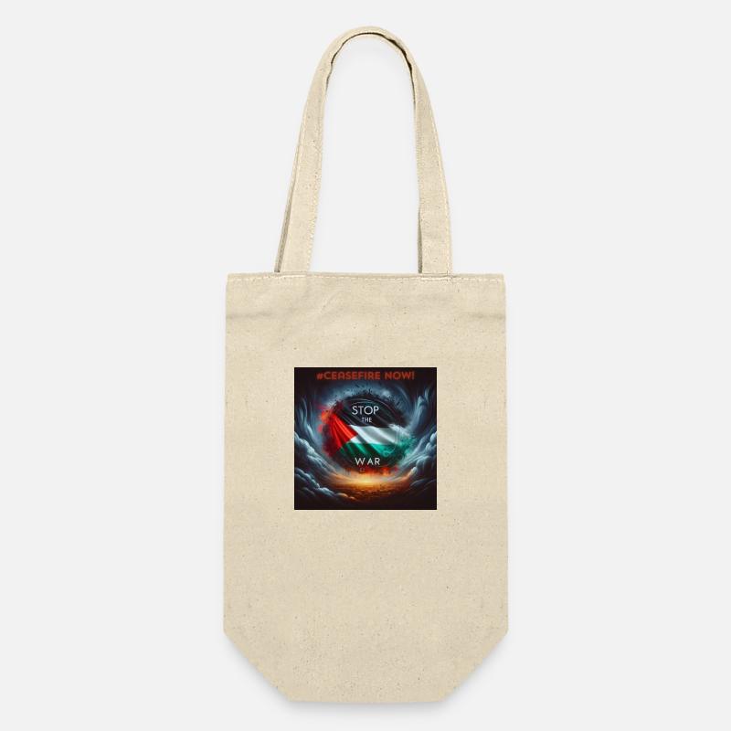 Stop the War and free Palestine - Gift Bag for Bottles - nature