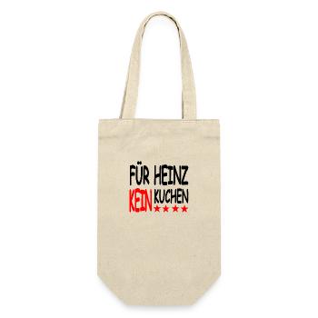 Kuchen - Geschenkbeutel für Flaschen - Natur - Vorne
