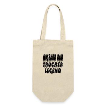 Trucker - Geschenkbeutel für Flaschen - Natur - Vorne