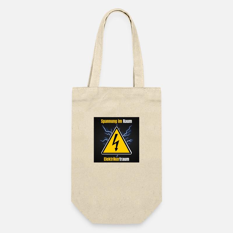 Elektriker - Geschenkbeutel für Flaschen - Natur