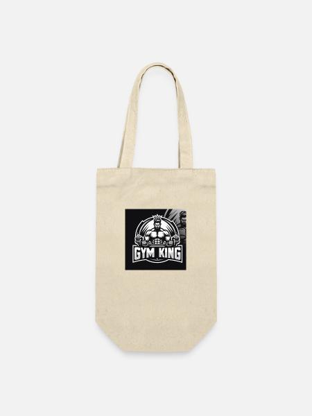 Gym King - Geschenkbeutel für Flaschen - Natur