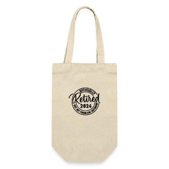 Officially Retired 2024 Not My Problem Anymore - Gift Bag for Bottles - nature - Front