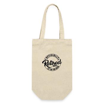 Officially Retired 2024 Let The Fun Begin - Gift Bag for Bottles - nature - Front