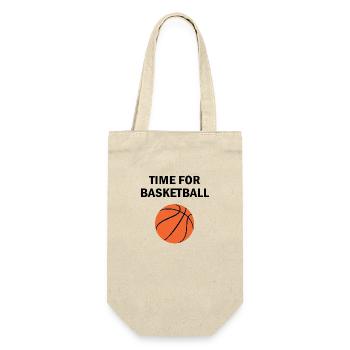 Basketball - Geschenkbeutel für Flaschen - Natur - Vorne