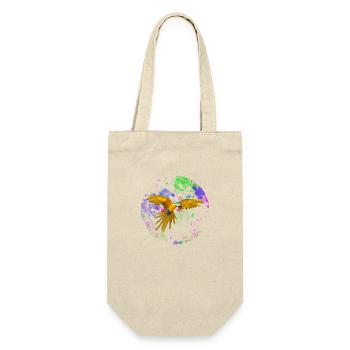 Macaw flight before paint splashes - Gift Bag for Bottles - nature - Front