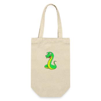 Disgusted Serpent: A Snaky Expression - Gift Bag for Bottles - nature - Front