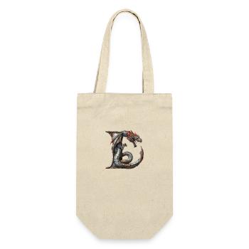 Letter "L" in dragon design. - Gift Bag for Bottles - nature - Front