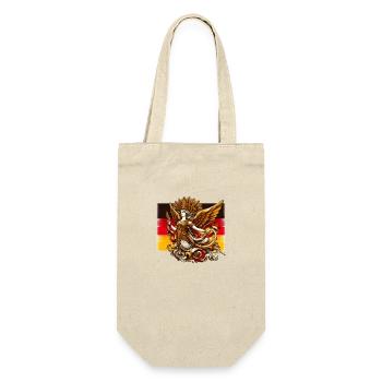 Göttin Germania Deutschland Patriotismus - Geschenkbeutel für Flaschen - Natur - Vorne