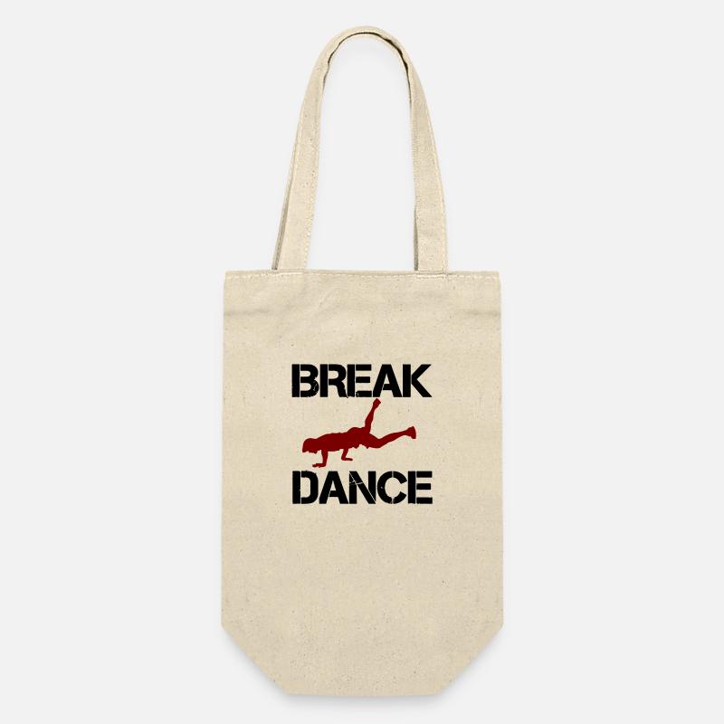 breakdance - Geschenkbeutel für Flaschen - Natur