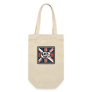 Brit Pop - Union Jack - Gift Bag for Bottles - nature - Front
