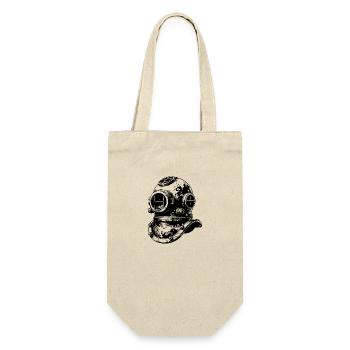Casque de plongée Vintage Professional Diver Style - Sac à bouteille - nature - Devant