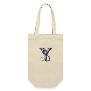 Letter "Y" in dragon design. - Gift Bag for Bottles - nature - Front