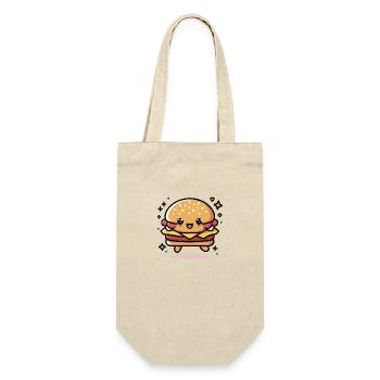Hamburger Kawaii Mignon - Sac à bouteille - nature - Devant