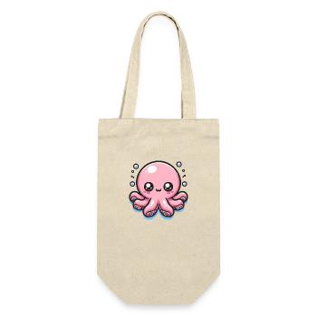 Cute Kawaii Pink Octopus - Gift Bag for Bottles - nature - Front