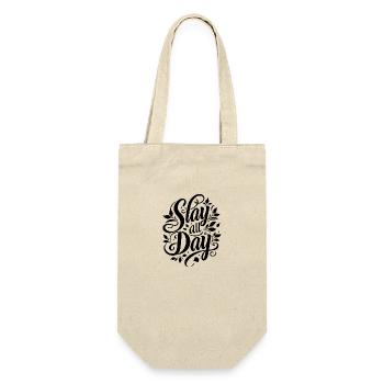 Slay All Day Design - Geschenkbeutel für Flaschen - Natur - Vorne