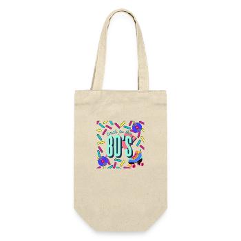 Retour aux années 80 - Patins à roulettes - CD - design coloré - Sac à bouteille - nature - Devant