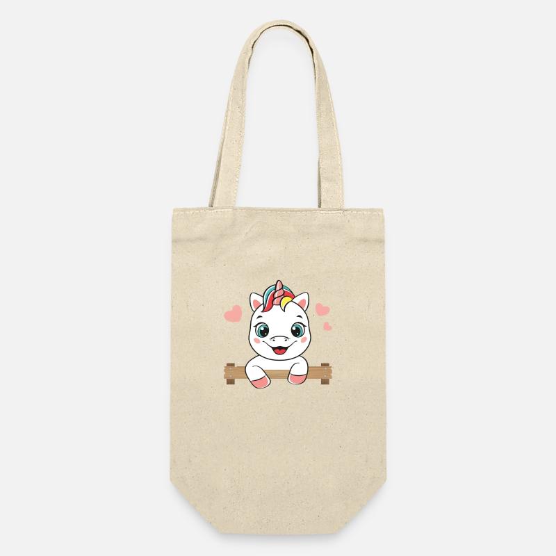 Licorne joyeuse - Sac à bouteille - nature