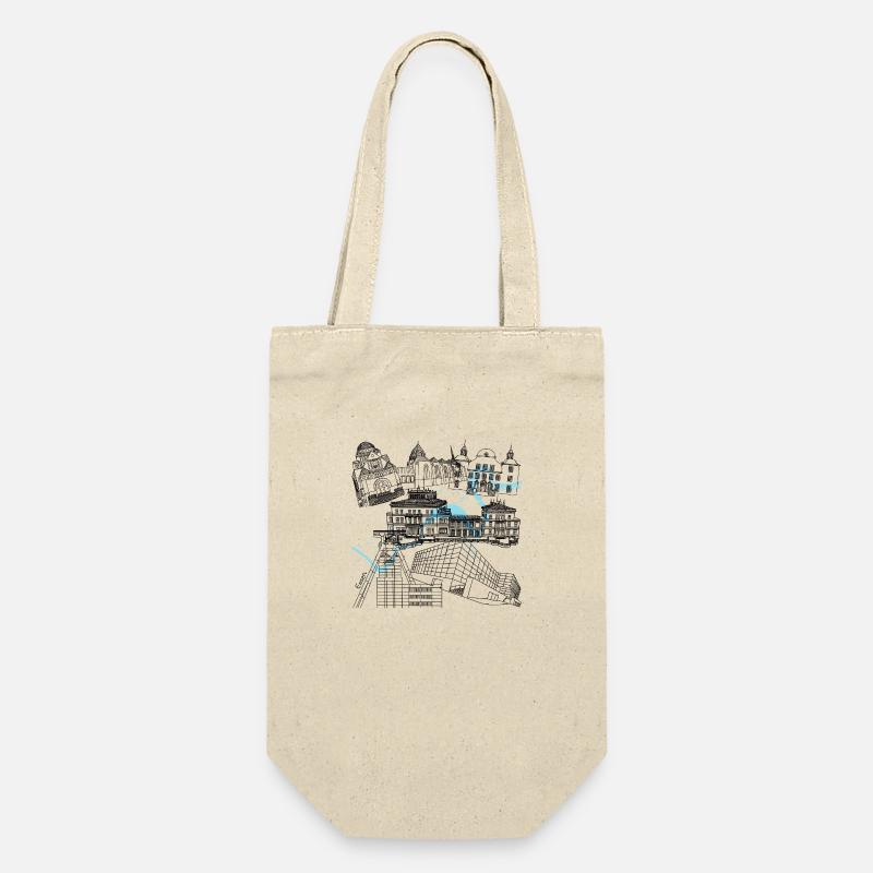 Essen's landmarks - Gift Bag for Bottles - nature