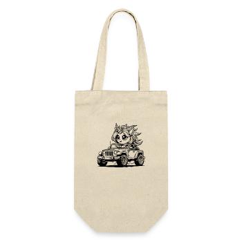 licorne voiture kawaii - Sac à bouteille - nature - Devant