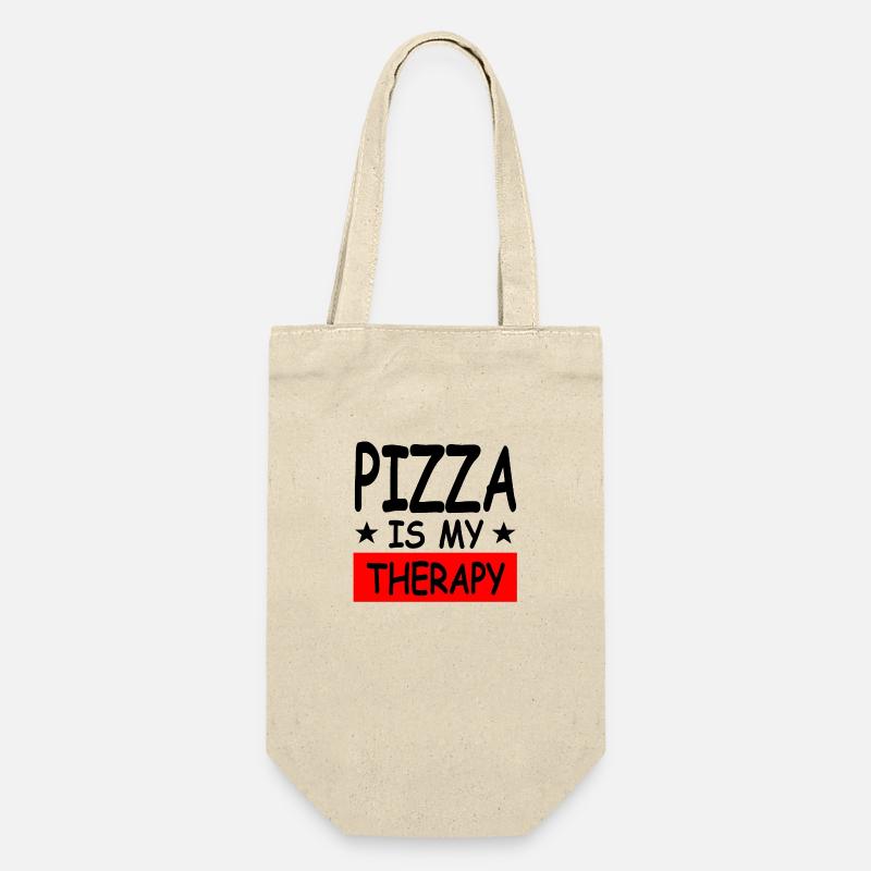 Pizza - Geschenkbeutel für Flaschen - Natur
