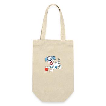 Happy Dalmatian Playing Ball - Gift Bag for Bottles - nature - Front