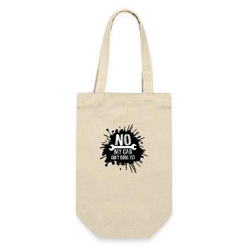 No My Car Isn't Done Yet Funny Garage Mechanic - Gift Bag for Bottles - nature - Front