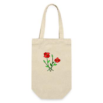 Blooming poppies - Gift Bag for Bottles - nature - Front