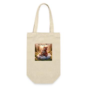 My Happy Place - Geschenkbeutel für Flaschen - Natur - Vorne