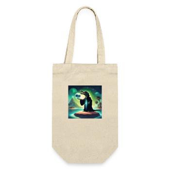 Vokasma 🔮🔮🔮 - Geschenkbeutel für Flaschen - Natur - Vorne
