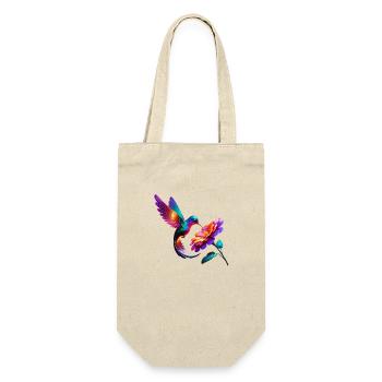Vibrant & Colorful Hummingbird - Gift Bag for Bottles - nature - Front