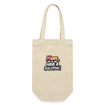 Mom we have a solution - Gift Bag for Bottles - nature - Front