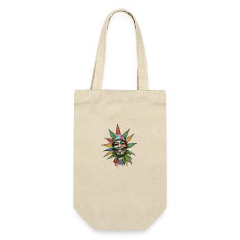 Grinning Greens Das Happy High mit Stil - Geschenkbeutel für Flaschen - Natur - Vorne