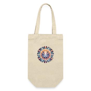 Mandala Time 4 - Geschenkbeutel für Flaschen - Natur - Vorne