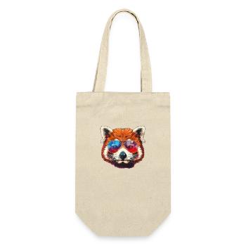 Roter Panda Kleiner Panda - Geschenkbeutel für Flaschen - Natur - Vorne