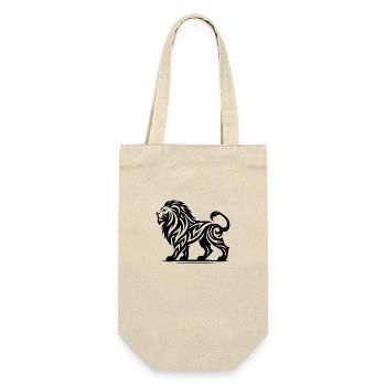 Lion de tatouage tribal fier élégant - Sac à bouteille - nature - Devant