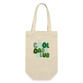 Cool Dads Club Grün - Geschenkbeutel für Flaschen - Natur - Vorne