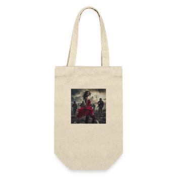 Red Lady - Geschenkbeutel für Flaschen - Natur - Vorne