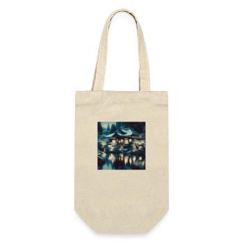 Japan Vintage House - Gift Bag for Bottles - nature - Front