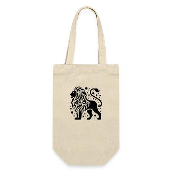 Elegant lion with wild mane - Gift Bag for Bottles - nature - Front