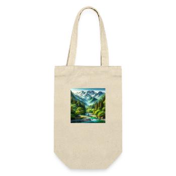 Japan Vintage Nature - Gift Bag for Bottles - nature - Front
